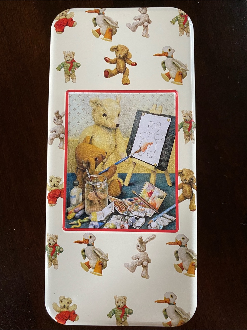 Jane Hissey Decorative Teddy Bear Tin